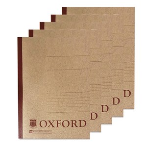 OXFORD 크라프트 잘펴지는 노트 B5 50매, 5개