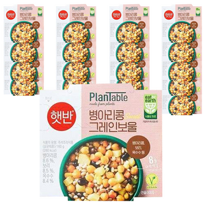 햇반 병아리콩 그레인보울, 160g, 18개