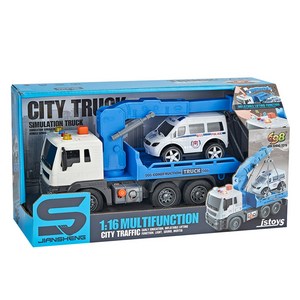 CITY TRUCK 1 : 16 견인차, 혼합색상, 1개