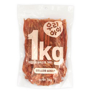 데이스포 강아지 우리아이 슬라이스, 오리 소프트, 1kg, 1개