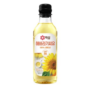 백설 CJ 해바라기씨유, 500ml, 1개