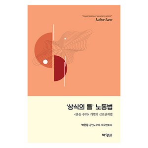 상식의 틀 노동법:<혼동 주의> 개별적 근로관계법, 박은중, 박영사