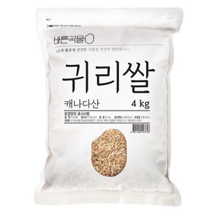 바른곡물 국산 귀리쌀, 4kg, 1개