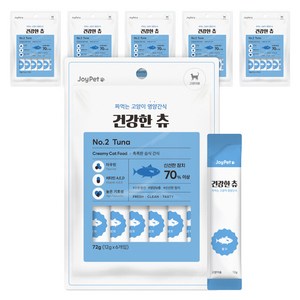 조이펫 고양이 건강한 츄 간식 6p, 72g, 6개, 참치