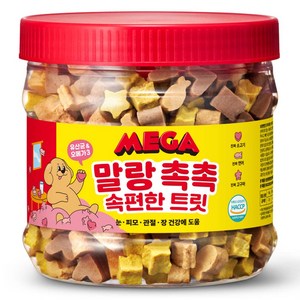 메가 강아지 말랑 촉촉 속편한 트릿, 혼합맛(소고기/연어/고구마), 400g, 1개