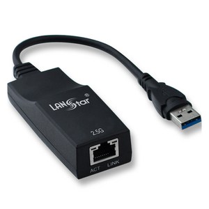 랜스타 USB3.1 유선랜카드 2.5G 지원 리얼텍 RTL8156 칩셋, 1개