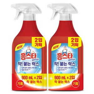 홈스타 착 붙는 락스 스프레이, 900ml, 2개