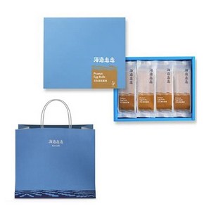 하이워크 피넛버터 에그롤 쿠키 2p x 4개 세트 + 쇼핑백, 200g, 1세트