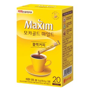 맥심 모카골드 마일드 블랙커피, 0.9g, 1개, 20개입