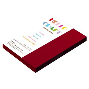 종이문화 다빈치엠보 두꺼운 양면엠보싱지 180g No 30 레드, 55개