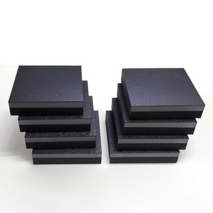 디와이엔텍 고경도 2중 진동 방음 매트, 검은색, 8개, 100mm x 100mm x 두께 27mm