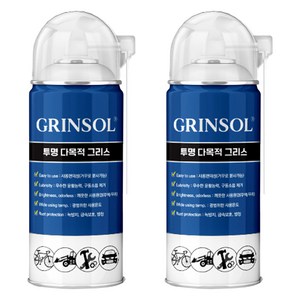 그린솔 뿌리는 다목적 윤활 그리스 360ml, 2개