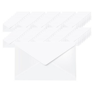 카드봉투 소 11.5 x 16.5 cm, 화이트, 100개