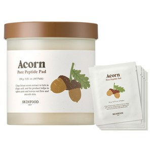 스킨푸드 에이콘 포어 펩타이드 패드 250g 60p + 휴대용 10g x 12p 세트, 1개