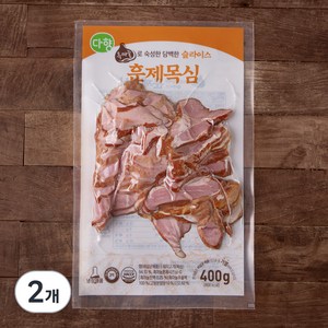 다향 슬라이스 돼지 훈제목심, 400g, 2개