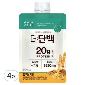 더단백 파우더 곡물 다이어트 쉐이크, 32g, 4개