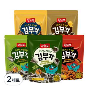 광천김 고소하고 바삭한 김부각 5종, 50g, 2세트