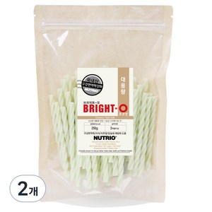 뉴트리오 브라이트오 강아지 치석껌 대용량, 코코넛, 250g, 2개