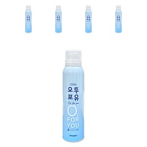 오투포유 휴대용 산소캔 220ml, 5개