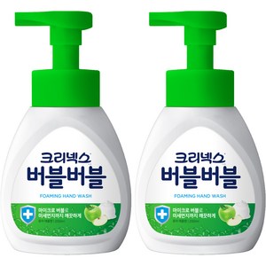 크리넥스 버블버블 핸드워시 퓨어애플, 2개, 250ml