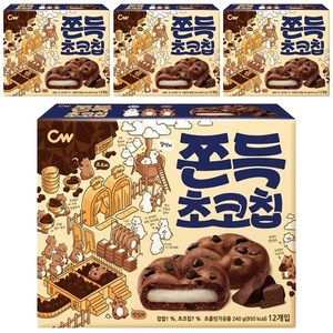 청우식품 쫀득초코칩, 240g, 4개