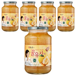 담터 꿀유자차, 1kg, 5개, 1개입