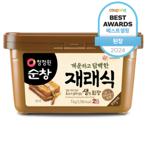 청정원순창 재래식 생된장, 1kg, 1개