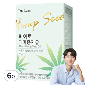 닥터린 파이토 대마종자유, 30정, 6개