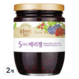 복음자리 5가지 베리잼, 350g, 2개