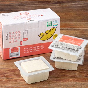 한둘 무농약콩으로 만든 한끼 두부 찌개용, 120g, 6개