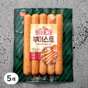 동원 캠핑 앤 통그릴 부어스트, 500g, 5개