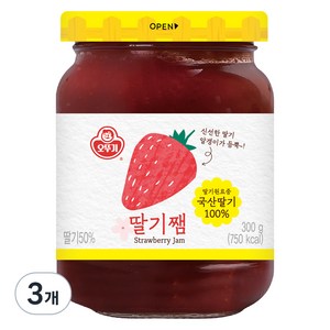 오뚜기 딸기쨈, 300g, 3개