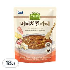 매일유업 상하키친 버터치킨카레, 170g, 18개