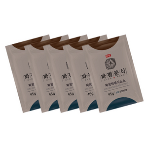 파평분식 짜장 떡볶이 소스, 45g, 5개