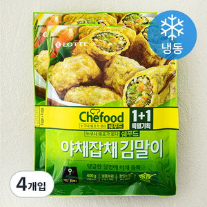 쉐푸드 야채잡채 김말이 (냉동), 400g, 4개입