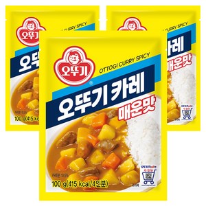 오뚜기 3분요리 매운맛카레, 100g, 3개