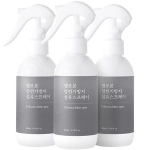 셀로몬 정전기방지 섬유 스프레이 코튼향 본품, 200ml, 3개