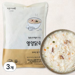 서울마님죽 영양닭죽 (냉장), 500g, 3개