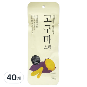 자연다움 국내산 고구마 스틱, 20g, 40개