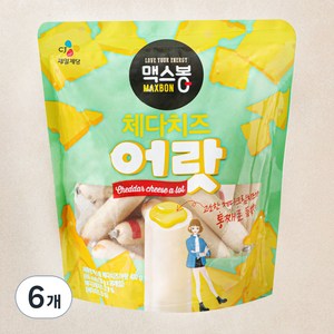 맥스봉 체다치즈어랏 20개입, 400g, 6개