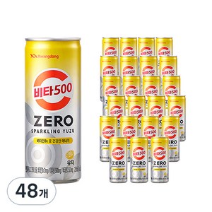 비타500 ZERO 스파클링 유자, 250ml, 48개