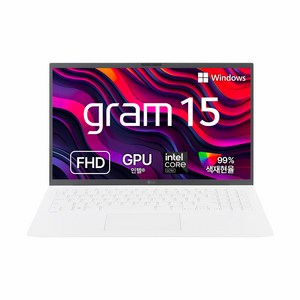 LG전자 그램 15 코어 울트라5 인텔 Iris, 에센스 화이트, 256GB, 8GB, WIN11 Home, 15Z90S-GR5CK