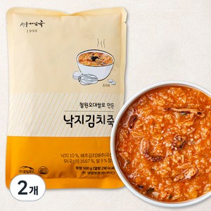 서울마님죽 낙지김치죽 (냉장), 500g, 2개