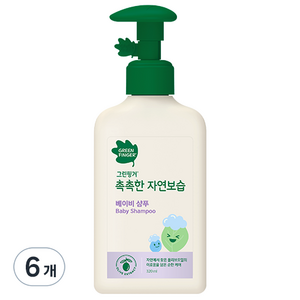 그린핑거 촉촉한 자연보습 베이비 샴푸, 320ml, 6개