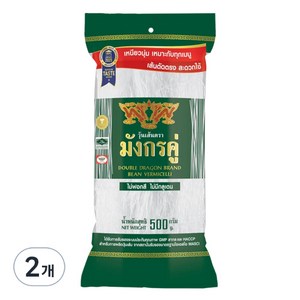 더블 드래곤 빈 버미셀리 녹두 당면, 500g, 2개