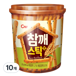 청우식품 참깨스틱 진, 220g, 10개