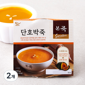 본죽 단호박죽, 270g, 2개