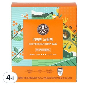 커피빈 드립백커피 모카자바 블렌드, 10g, 5개입, 4개