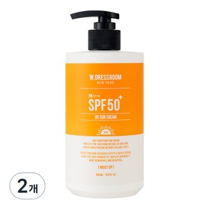 더블유드레스룸 모이스처라이징 선크림 SPF50+ PA++++, 500ml, 2개