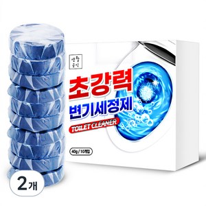 생활공식 초강력 변기세정제 10p, 40g, 2개